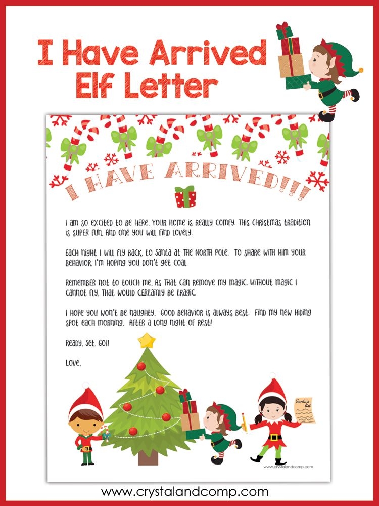 Free Printable Elf On The Shelf Arrival Letter Elf Letters Elf On Free Printable Elf On The Shelf Arrival Letter Elf Letters Elf On