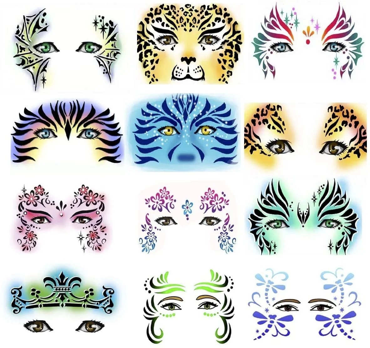 Free Printable Face Painting Stencils All Done And Ready To Dart Off To 