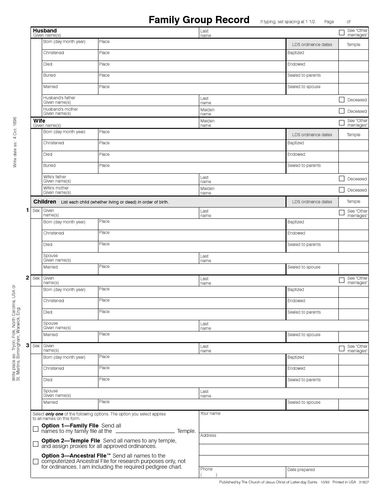 Free Printable Family History Worksheets Free Printable Family History Worksheets