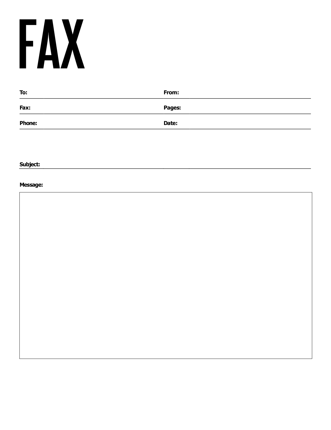 Free Printable Fax Cover Sheet Template Pdf Word Excel Artofit