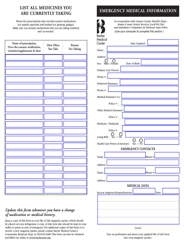 Free Printable File Of Life Forms Fill Out Sign Online DocHub