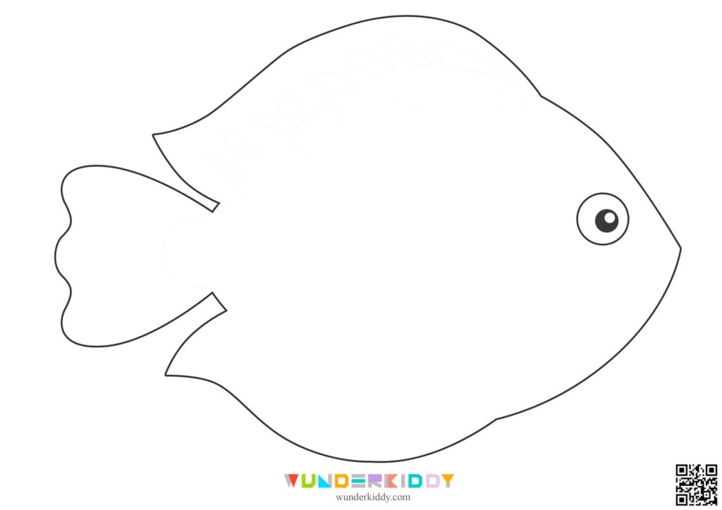 Fish Cut Off Coloring Cut Out Printable Fish Template: Dive into Creative Fun - Informacion ...