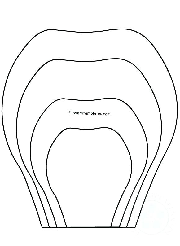 Free Printable Flower Petal Template Pattern