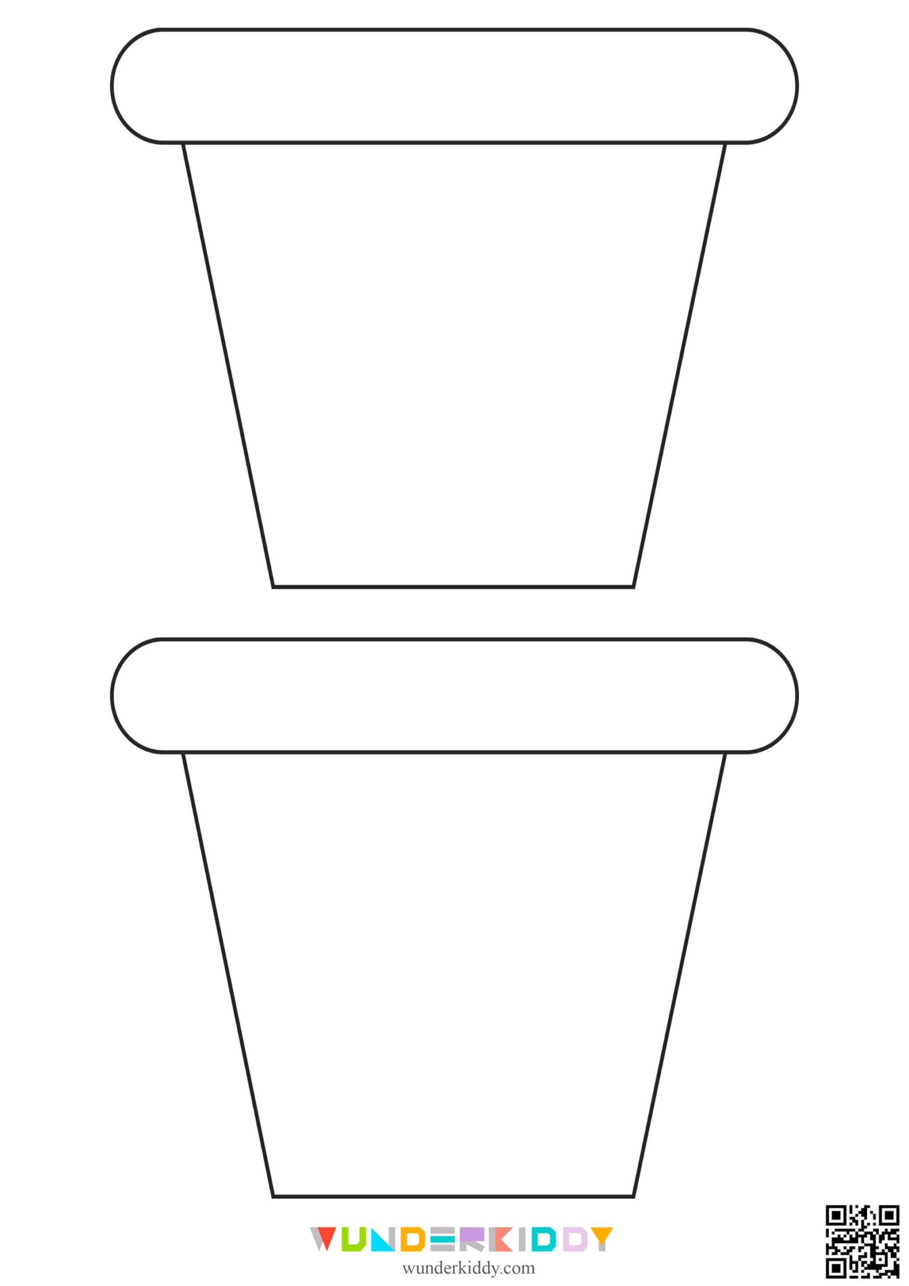 Free Printable Flower Pot Template Free Printable Flower Pot Template