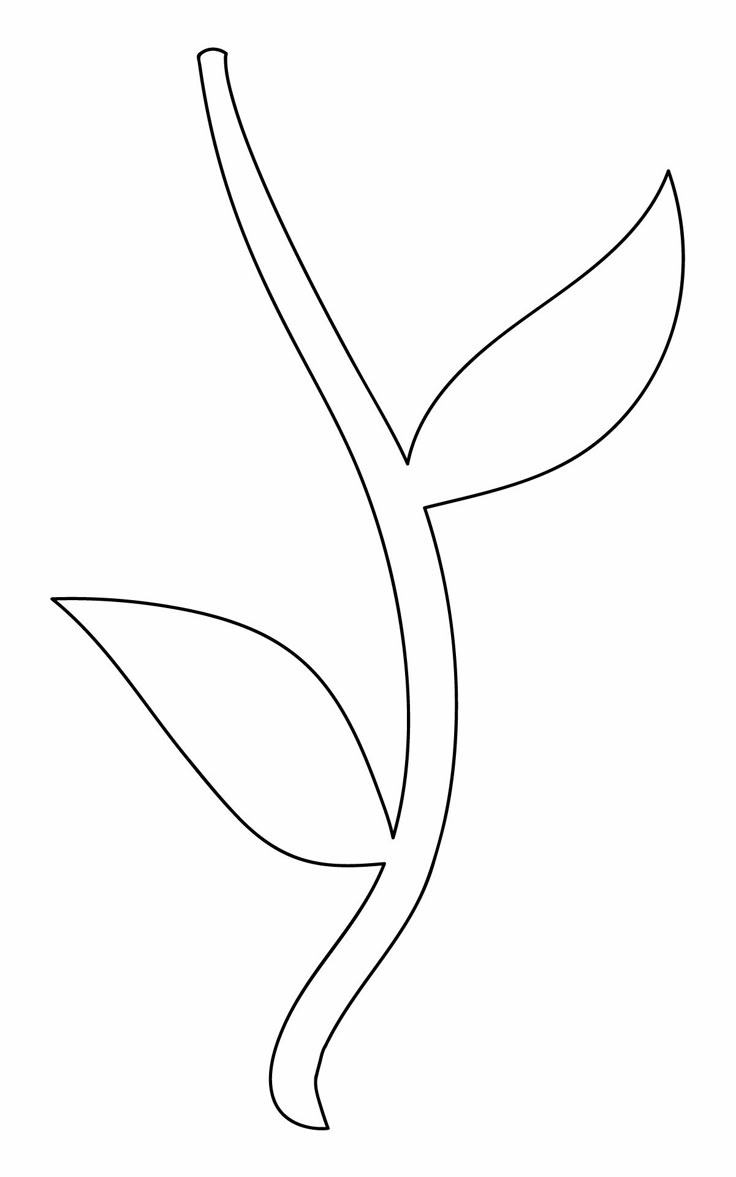 Free Printable Flower Stem Template Template Samples