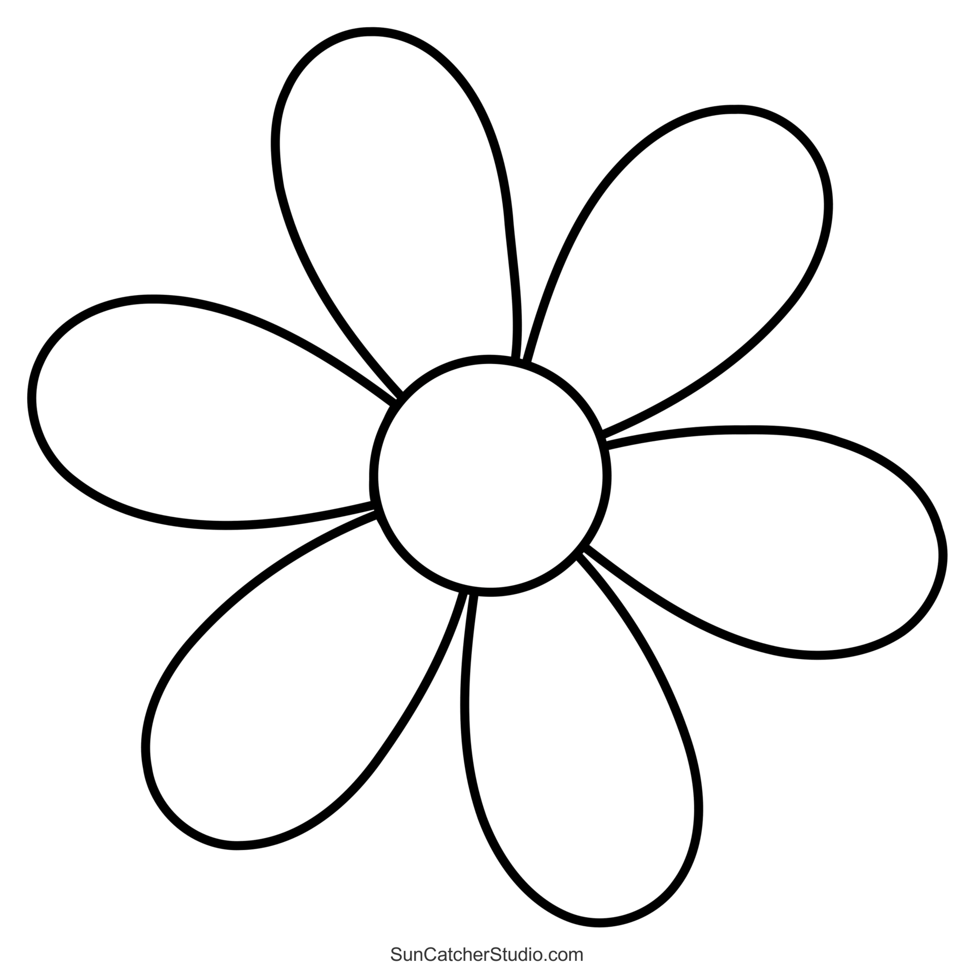 Free Printable Flower Stencil Templates