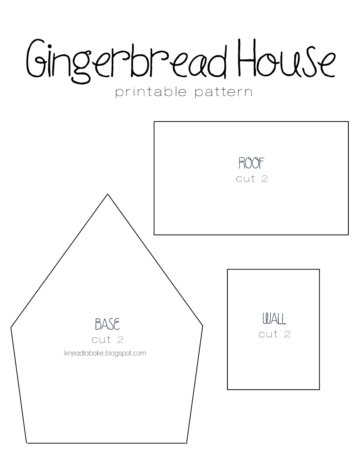 Free Printable Gingerbread House Templates Free Printable Gingerbread House Templates