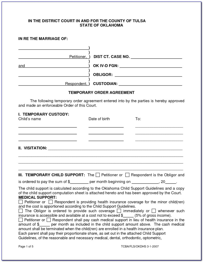 Free Printable Guardianship Forms Arkansas