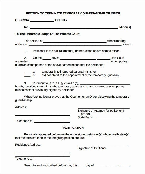 Free Printable Guardianship Forms Indiana Free Printable Guardianship Forms Indiana