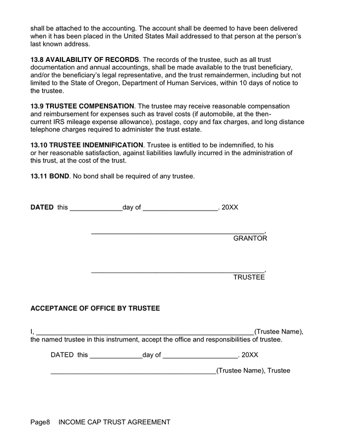 Free Printable Irrevocable Trust Form Free Printable Irrevocable Trust Form