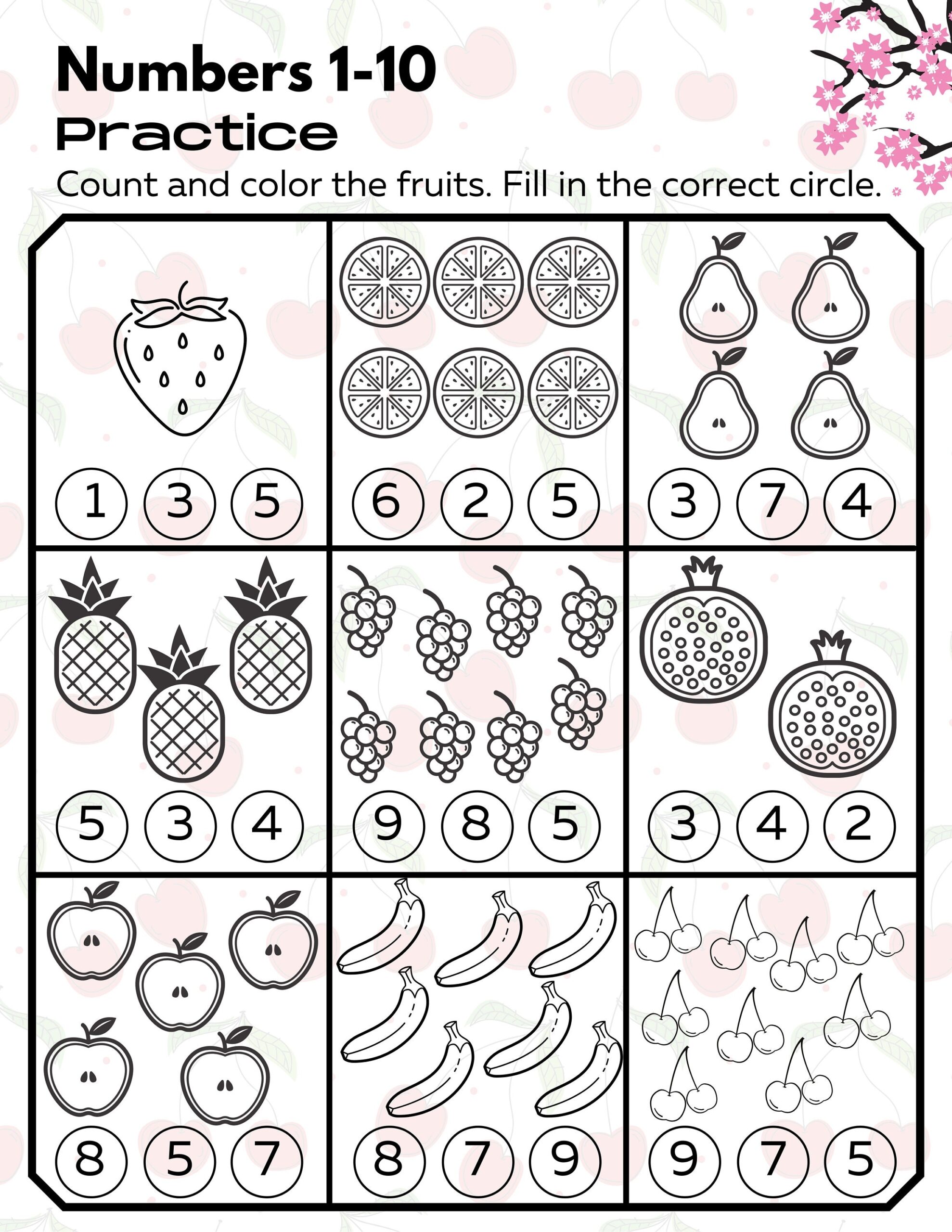 Free Printable Kindergarden Math Worksheets