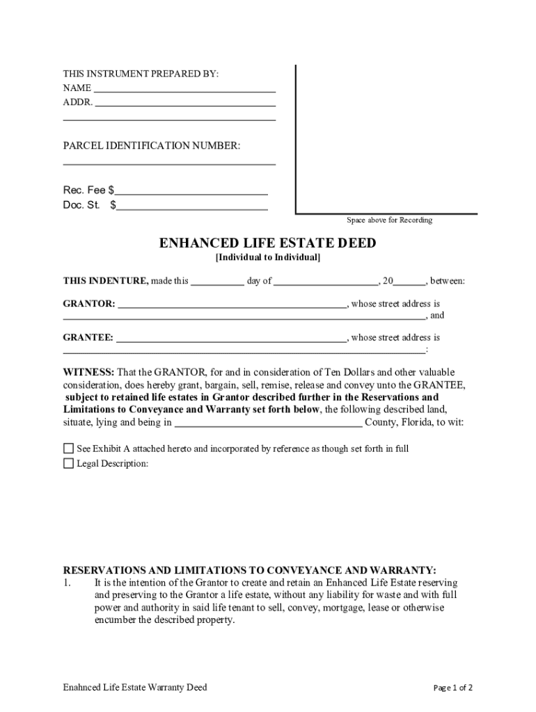 Free Printable Lady Bird Deed Florida Form Free Printable Lady Bird Deed Florida Form