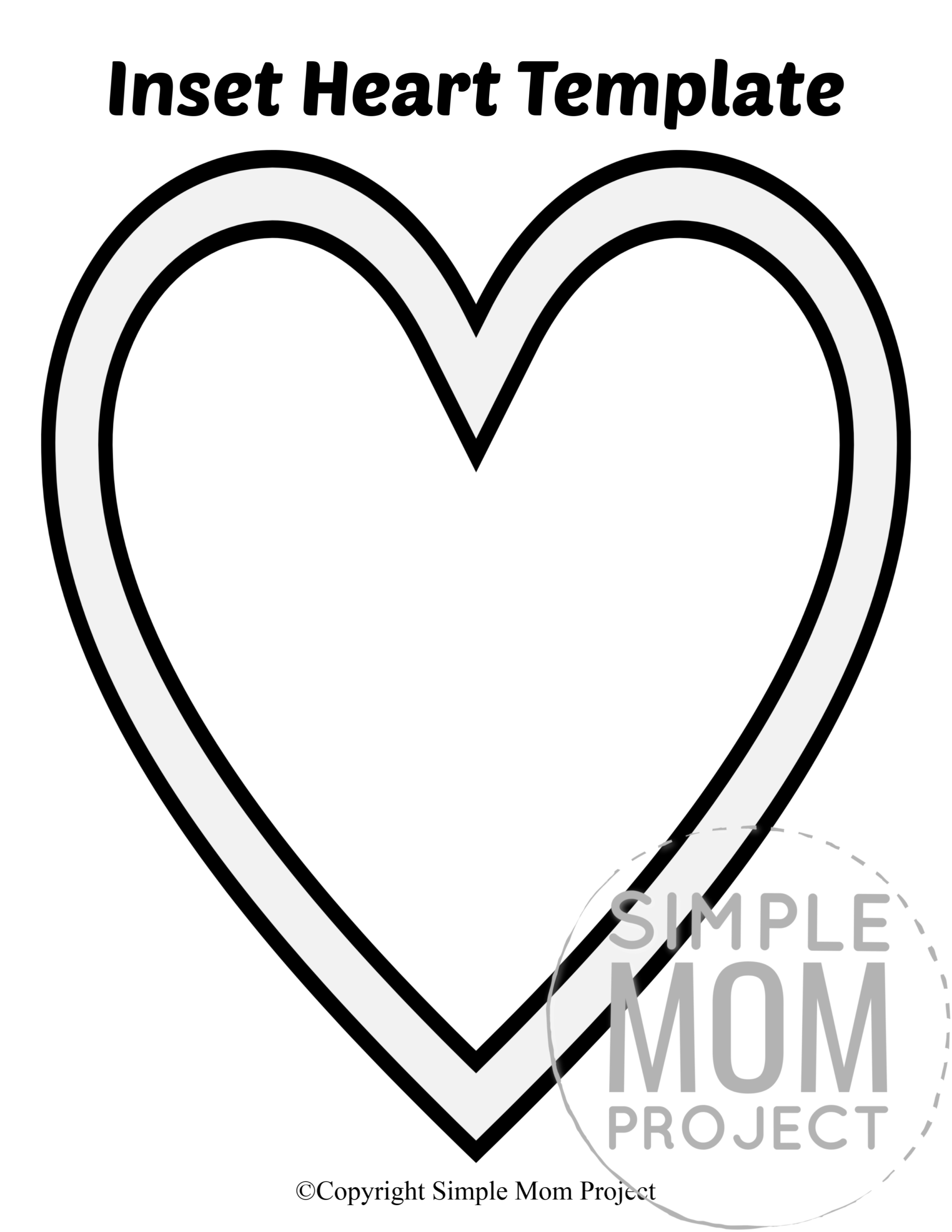 Free Printable Large Heart Shape Templates Artofit
