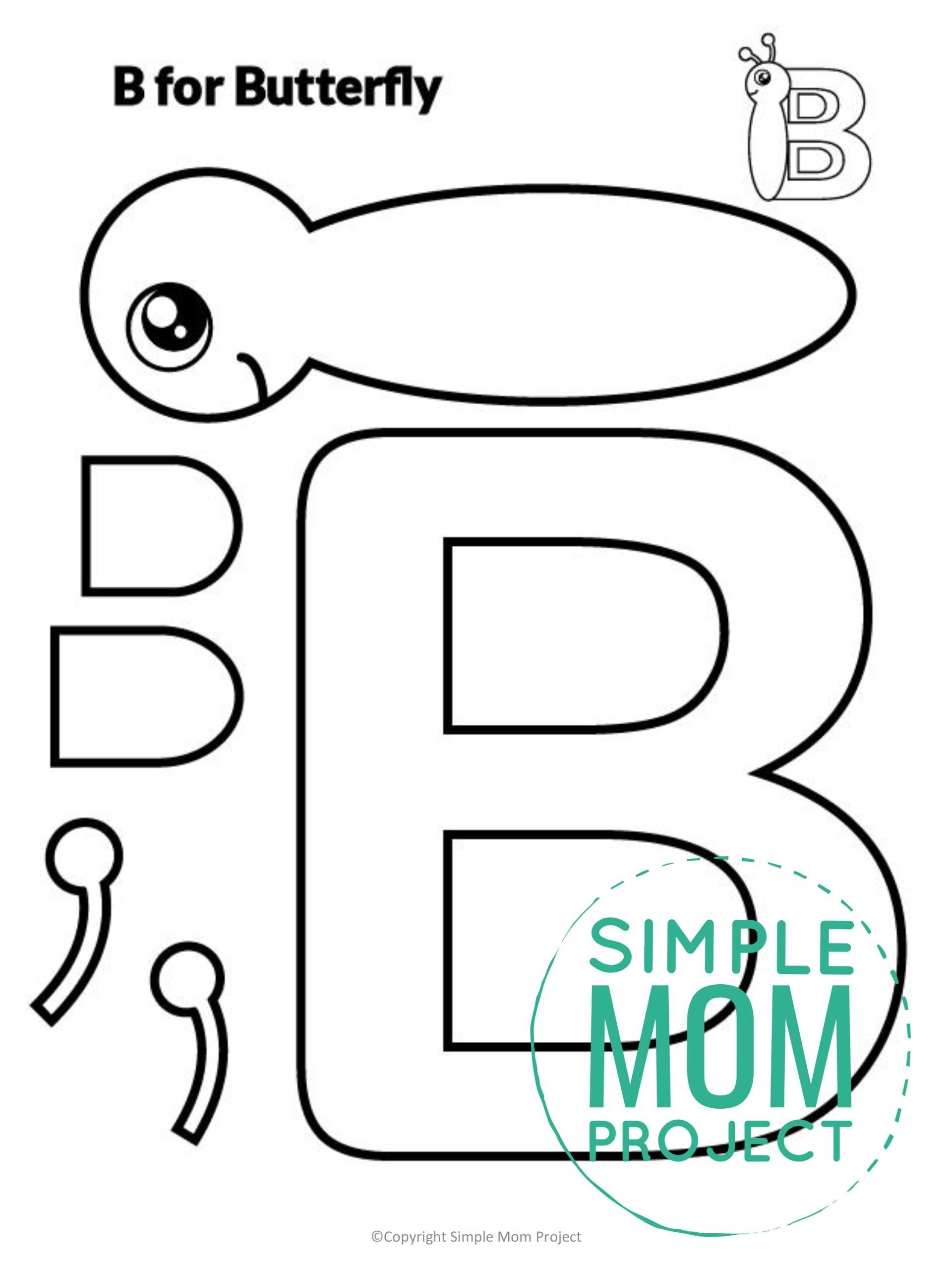 Free Printable Letter B Craft Template Artofit
