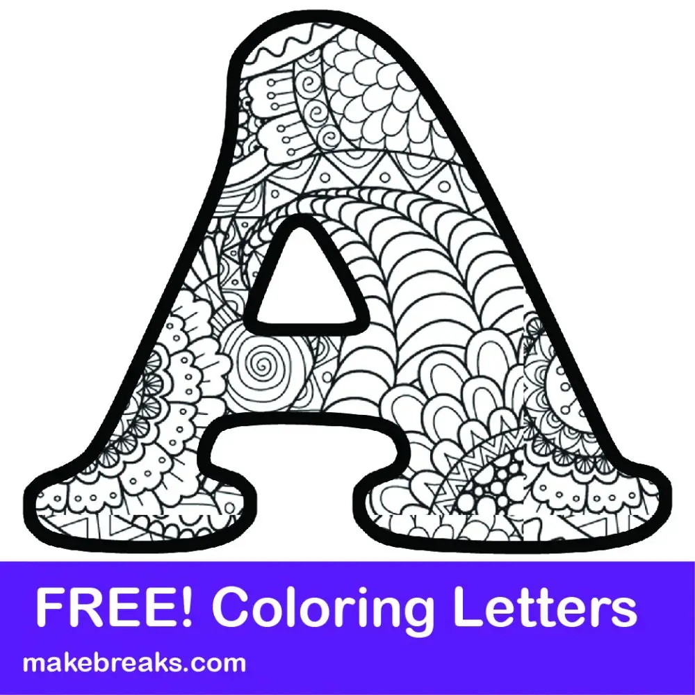 Free Printable Letter Coloring Sheets
