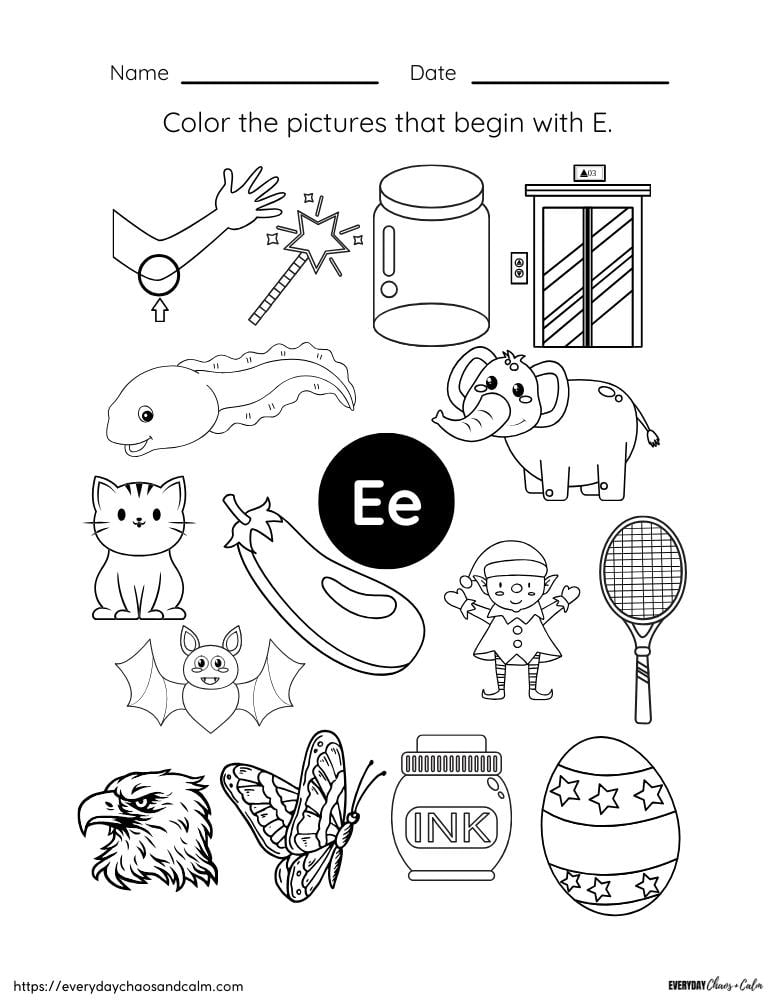 Free Printable Letter E Worksheets Free Printable Letter E Worksheets