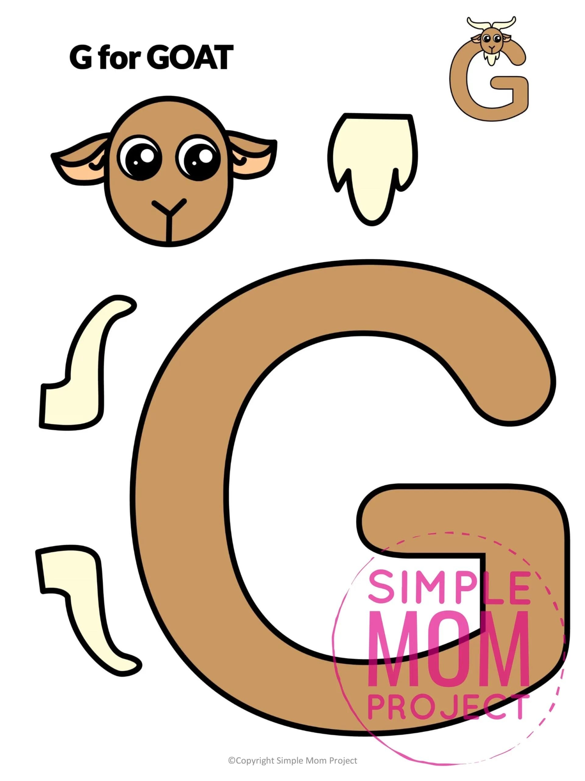 Free Printable Letter G Craft Template Artofit