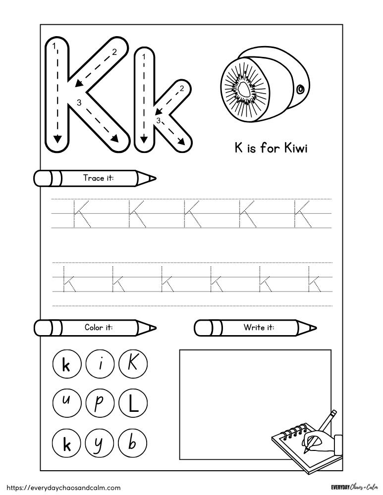 Free Printable Letter K Worksheets Worksheets Library