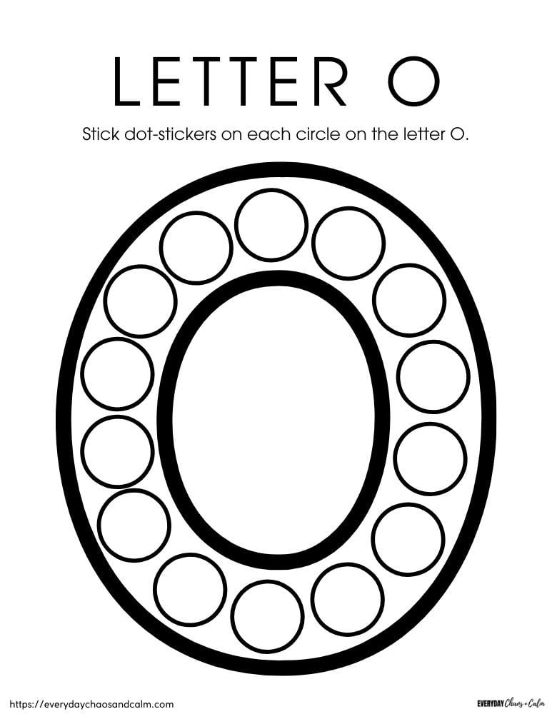 Free Printable Letter O Worksheets