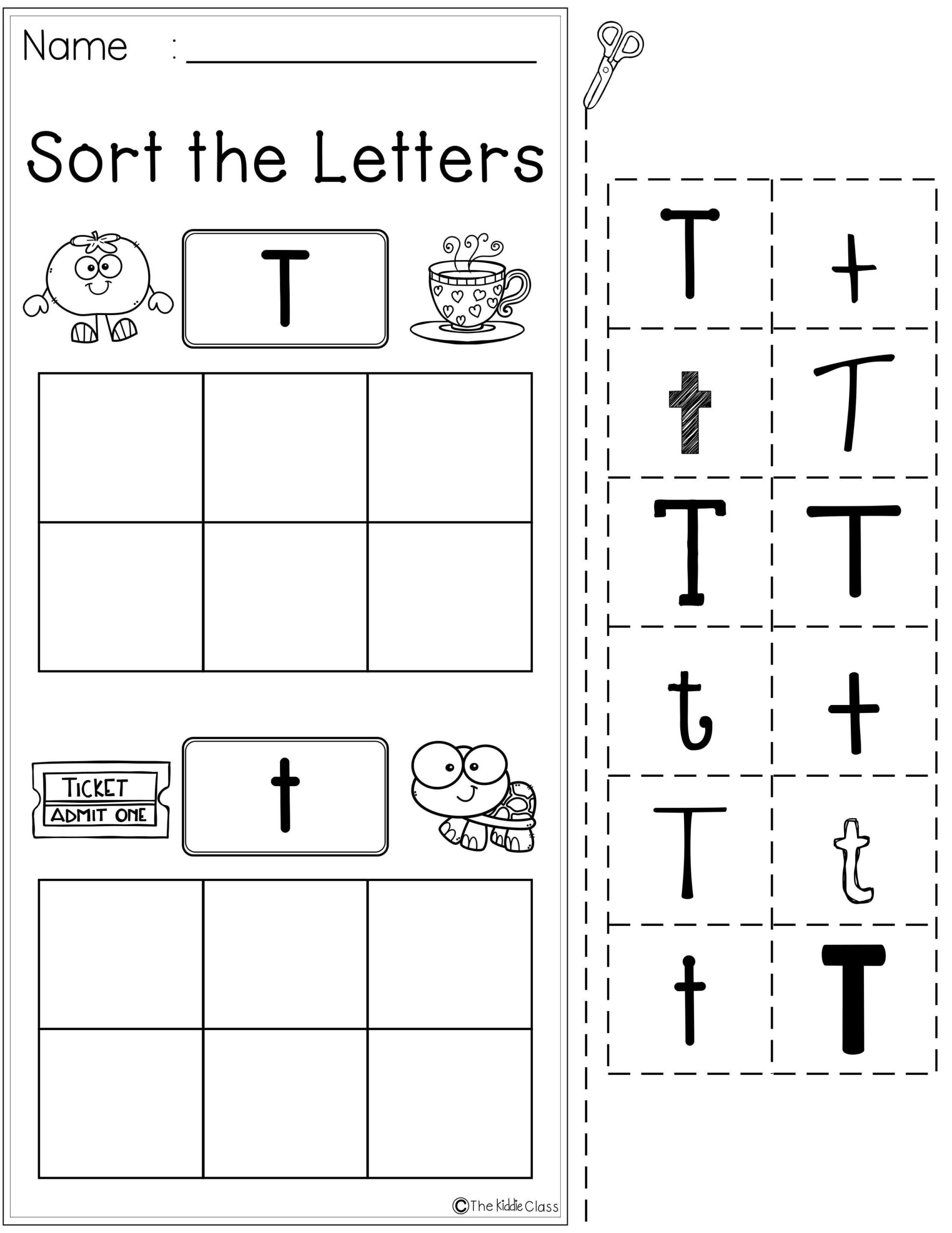 Free Printable Letter T Worksheets