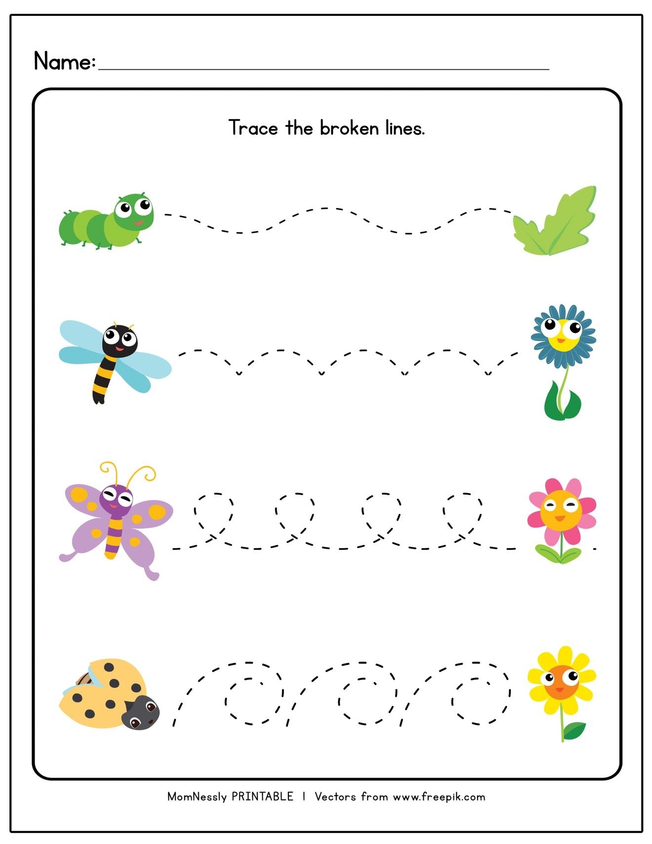 Free Printable Line Tracing Worksheets Free Printable Line Tracing Worksheets