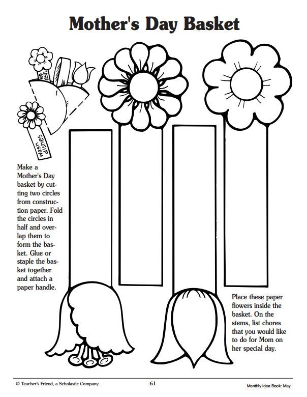 Free Printable Mother 39 s Day Crafts For Kids