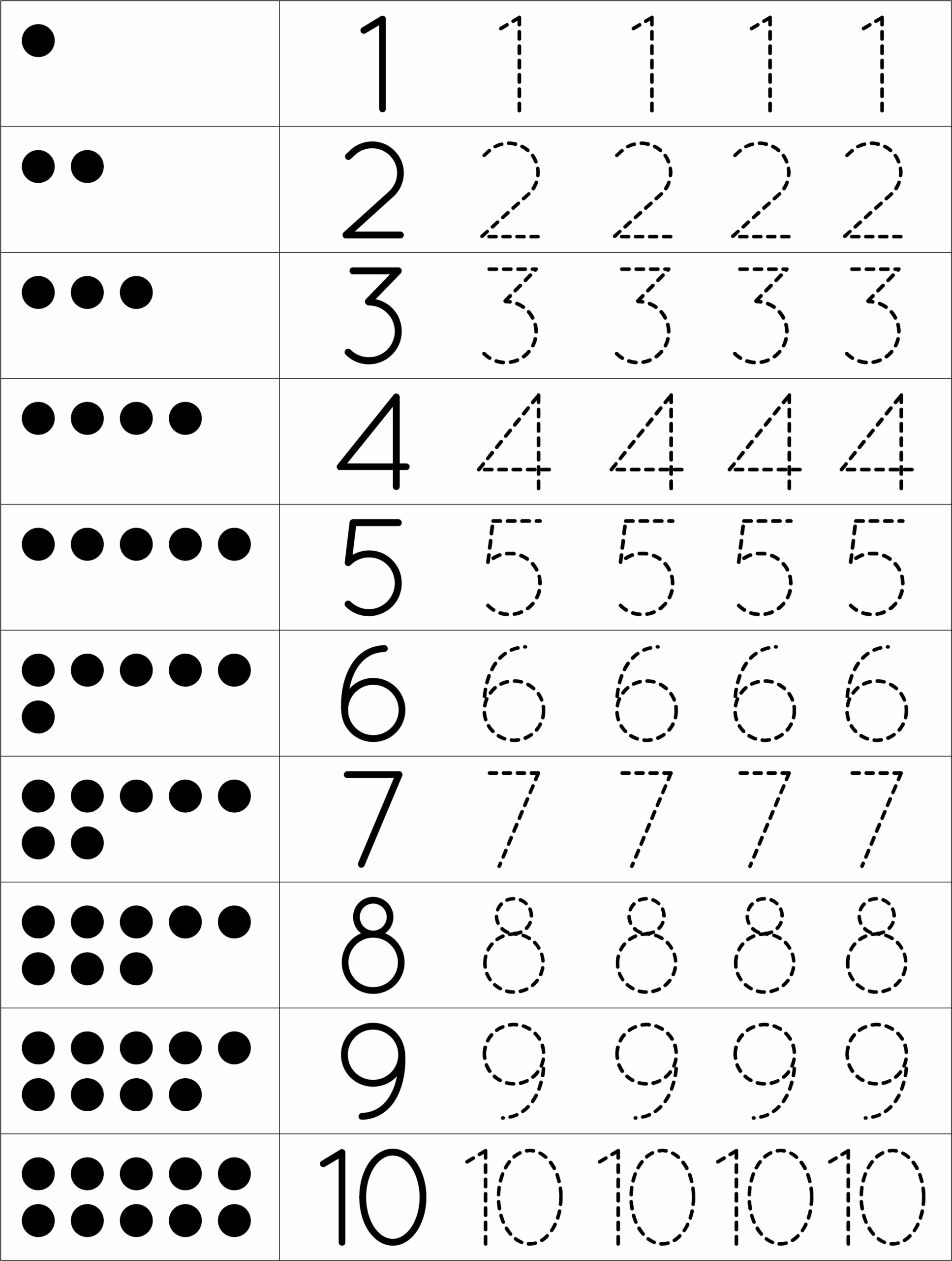 Free Printable Number Tracing Pages Worksheet24