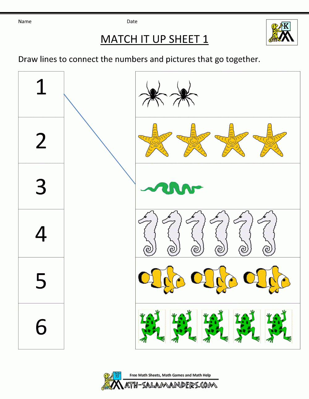 Free Printable Preschool Math Activities