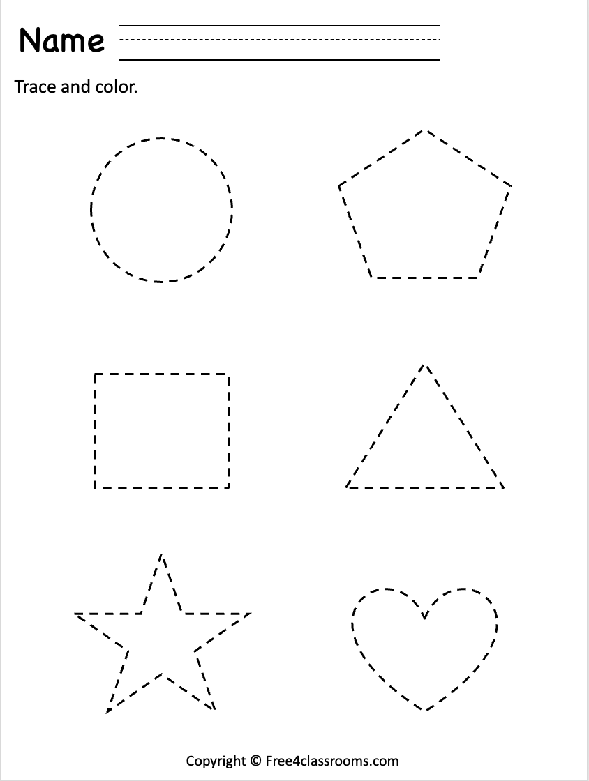 Free Printable Preschool Tracing Worksheets FREE Printables