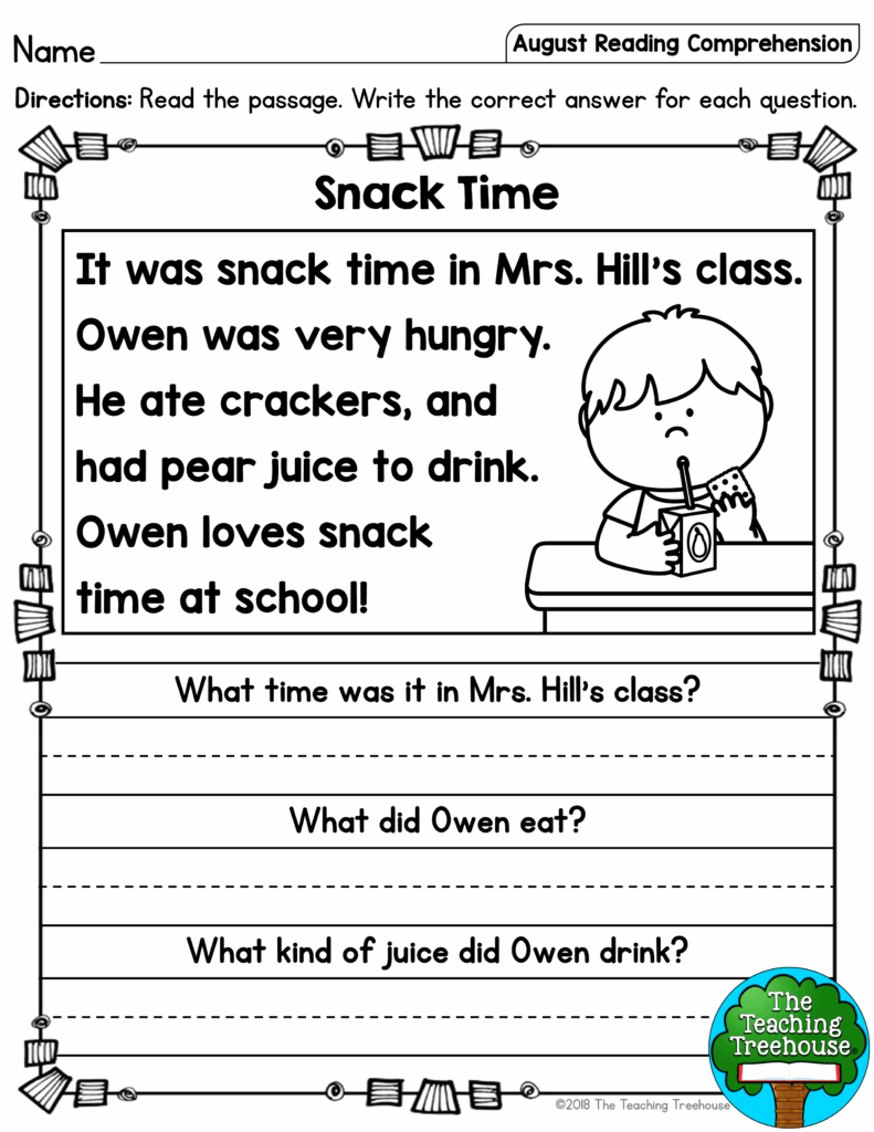 Free Printable Kindergarten Reading Worksheets: Enhance Your Child's ...
