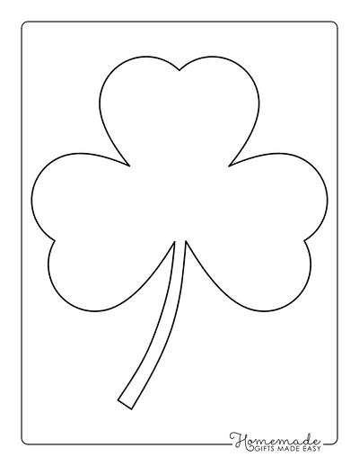 Free Printable Shamrock Templates Small Medium Large