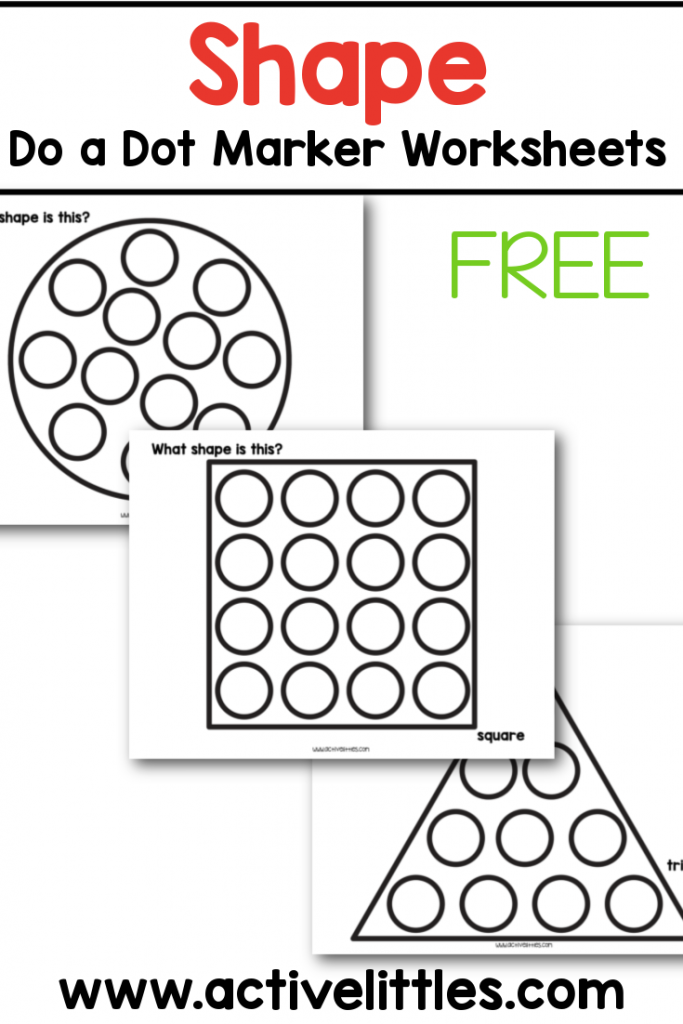 FREE Printable Shape Do a Dot Marker Worksheets 57 OFF