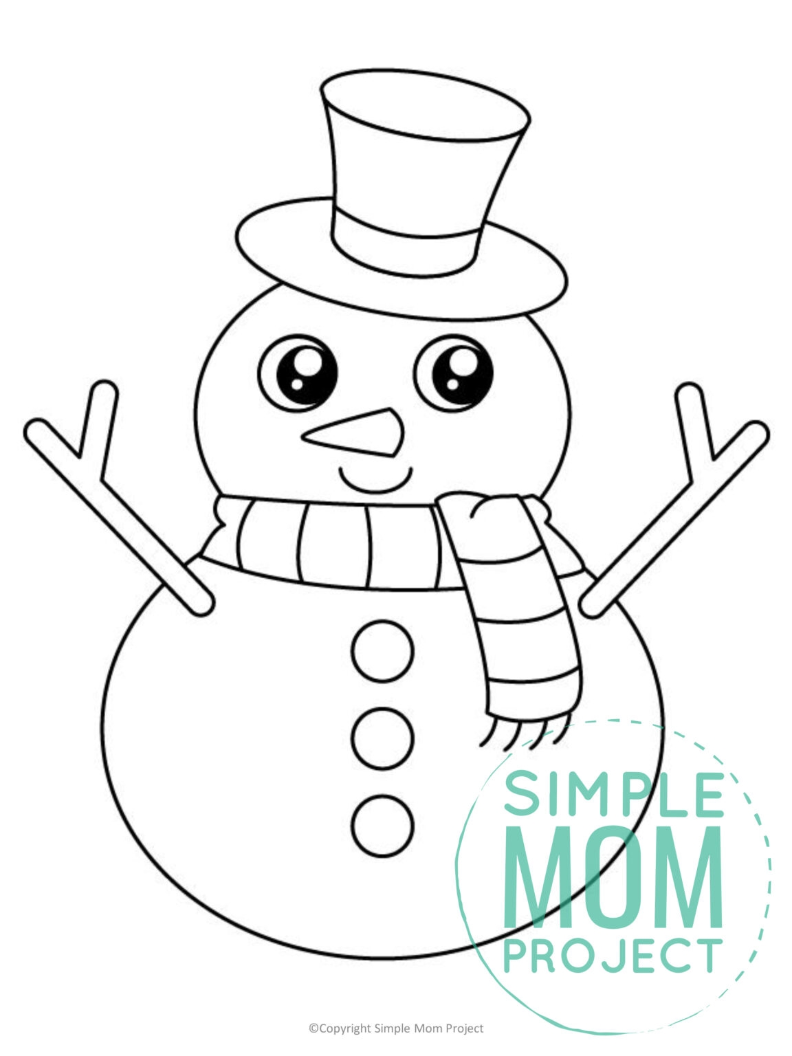 Free Printable Snowman Template Simple Mom Project Free Printable Snowman Template Simple Mom Project