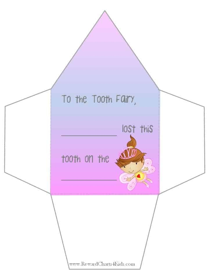 Free Printable Tooth Fairy Letter And Envelope