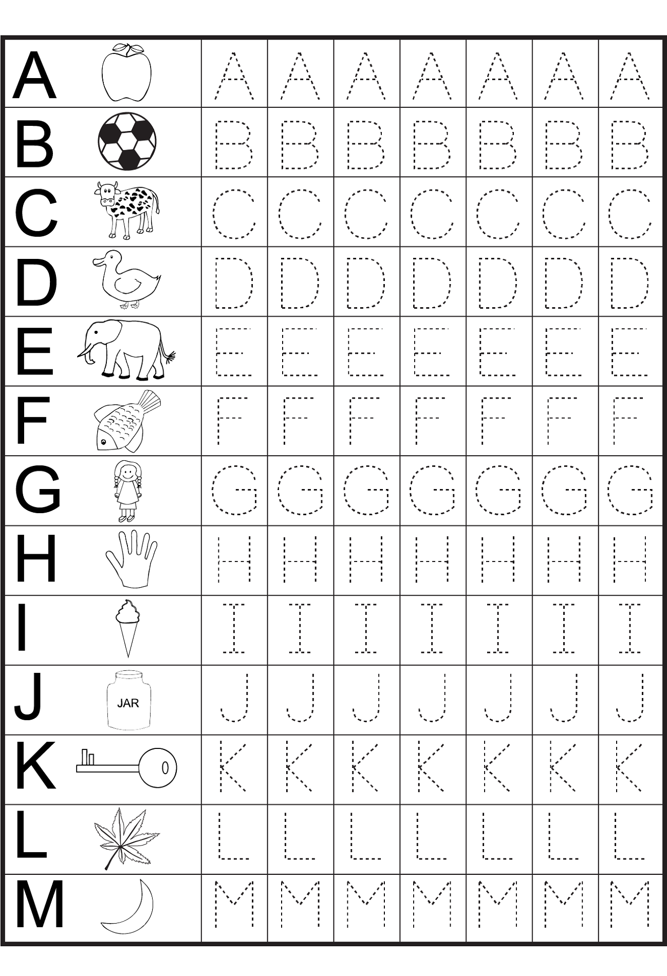 Free Printable Trace Abc Worksheet Free Printable Trace Abc Worksheet