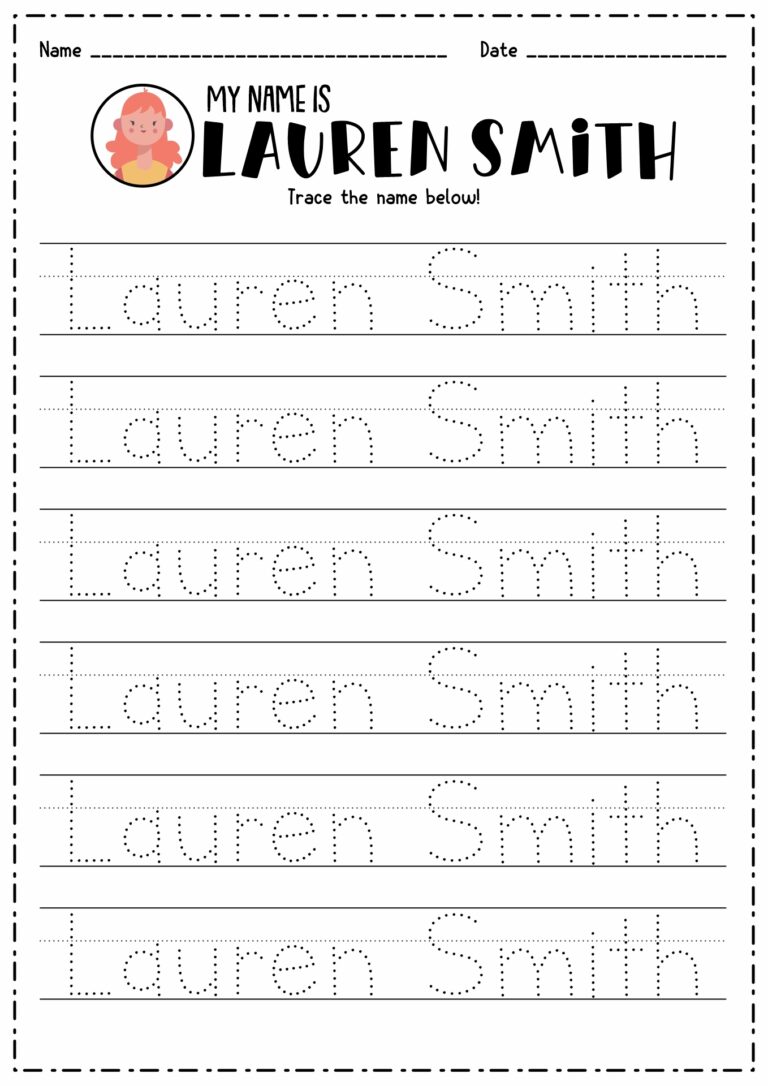 Free Printable Tracing Names Worksheets Name Tracing Generator