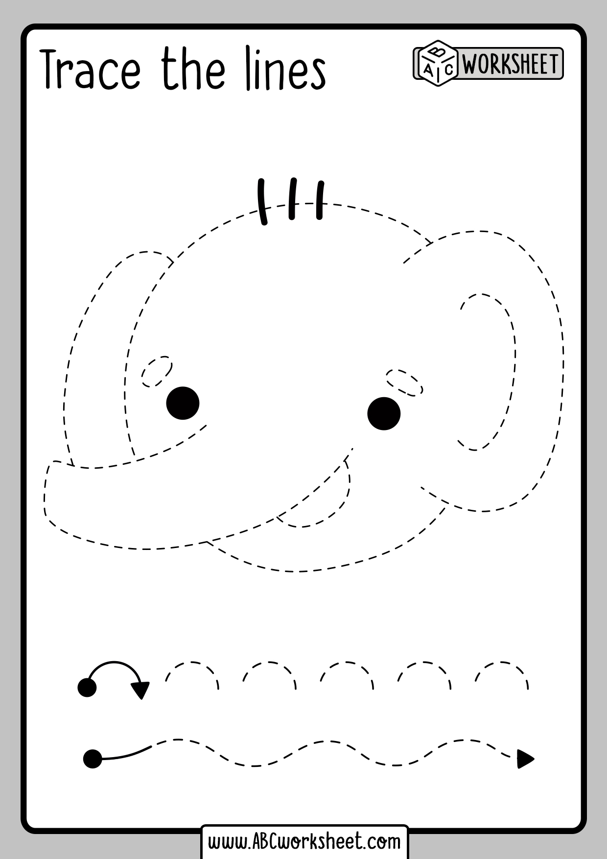 Free Printable Tracing Worksheet Free Printable Tracing Worksheet
