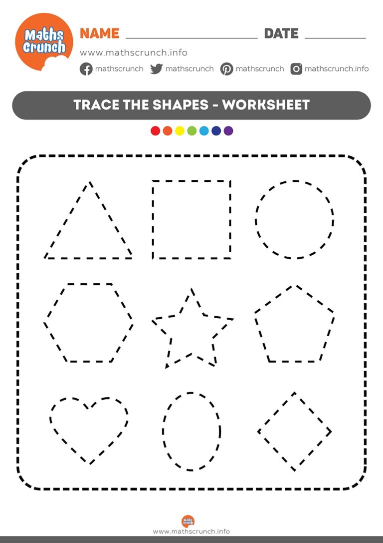 Free Printable Tracing Worksheets