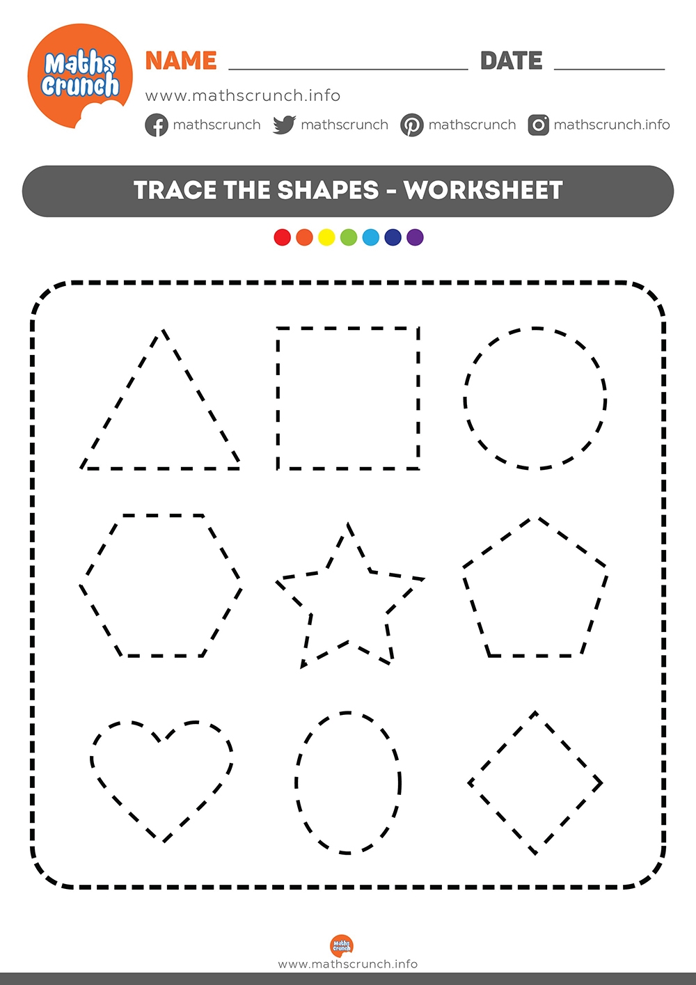 Free Printable Tracing Worksheets