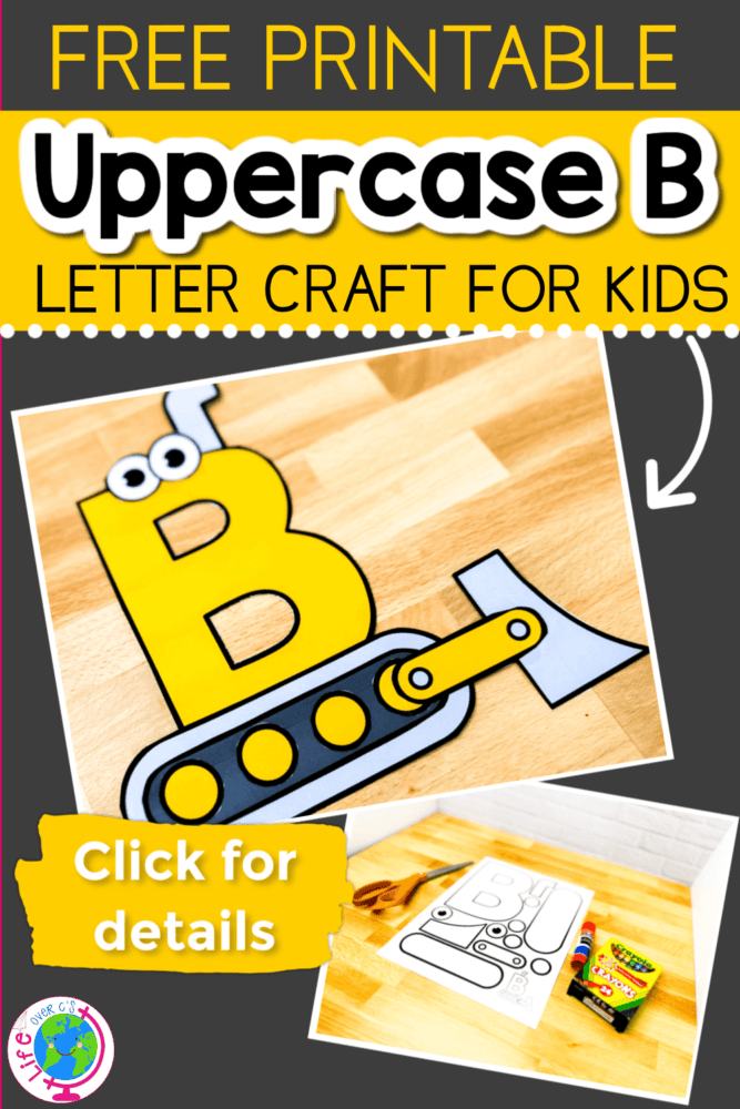 Free Printable Uppercase Letter B Craft Template Life Over C 39 s
