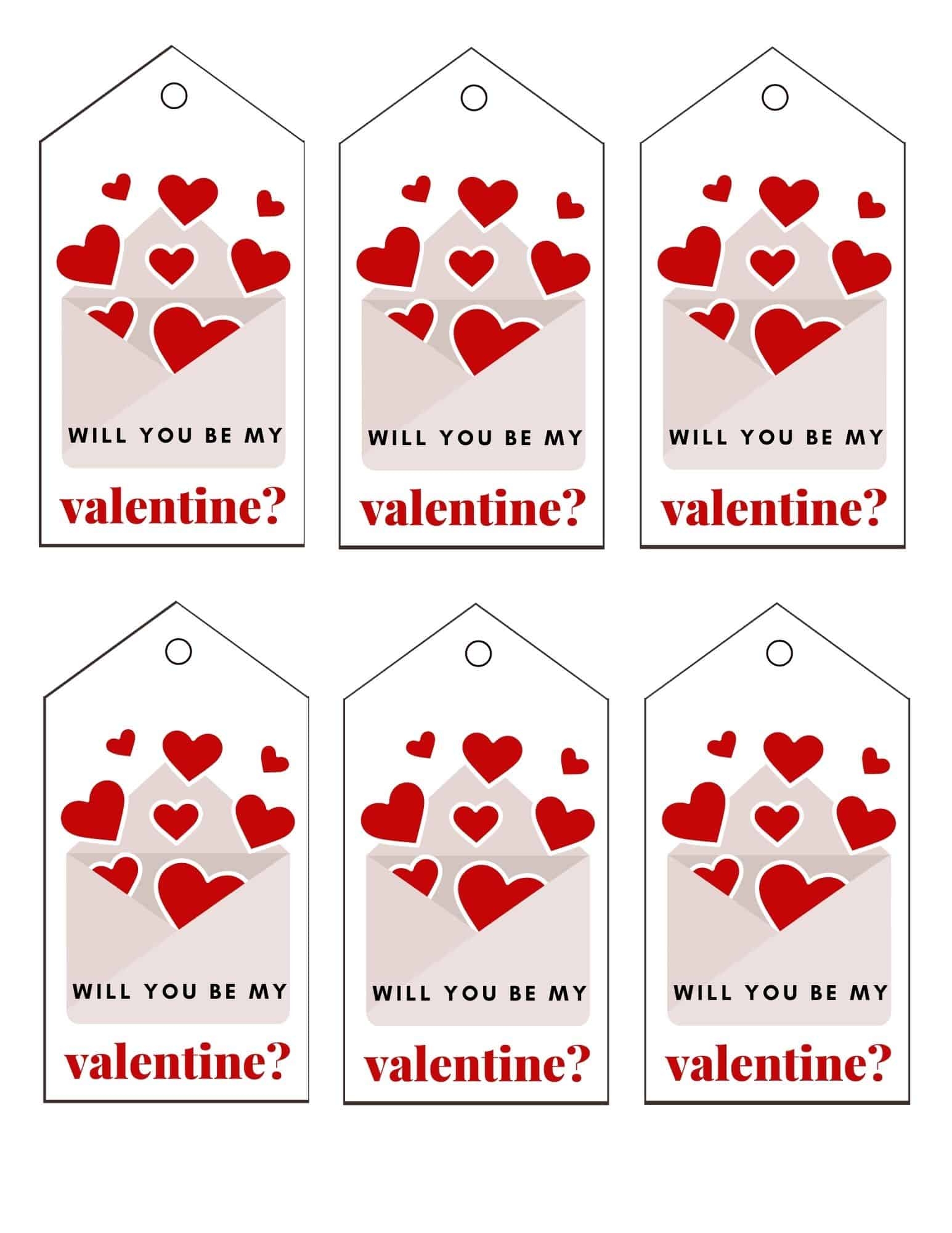 Free Printable Valentine Tags