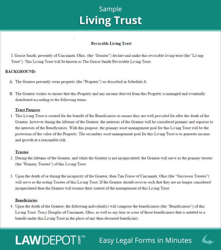 Free Printable Will And Trust Forms Free Printable A To Z