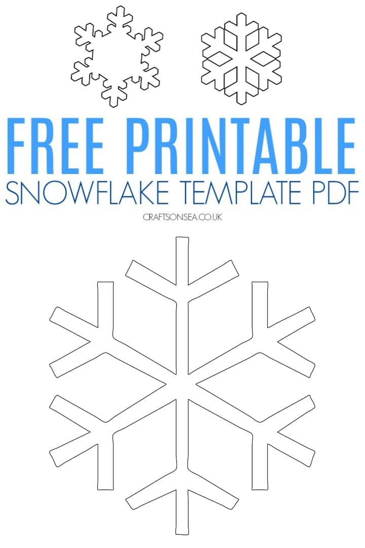 FREE Snowflake Template Printable PDF Crafts On Sea FREE Snowflake Template Printable PDF Crafts On Sea