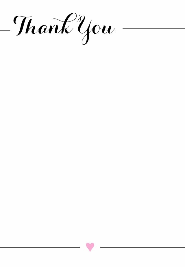 Free Thankyou Letter Printable Download Thank You Note Template 