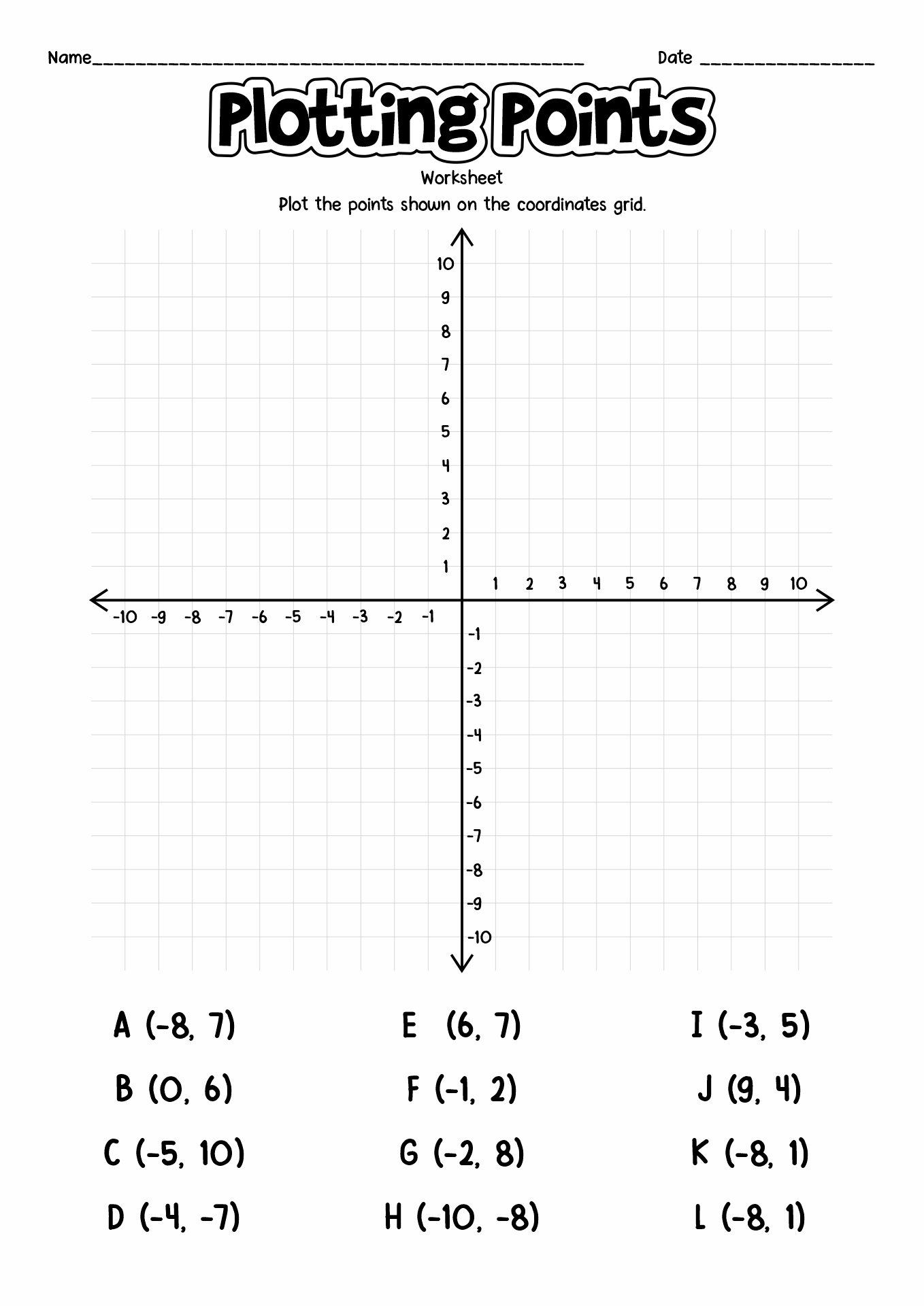 Free Worksheets On Coordinate Planes Free Worksheets On Coordinate Planes