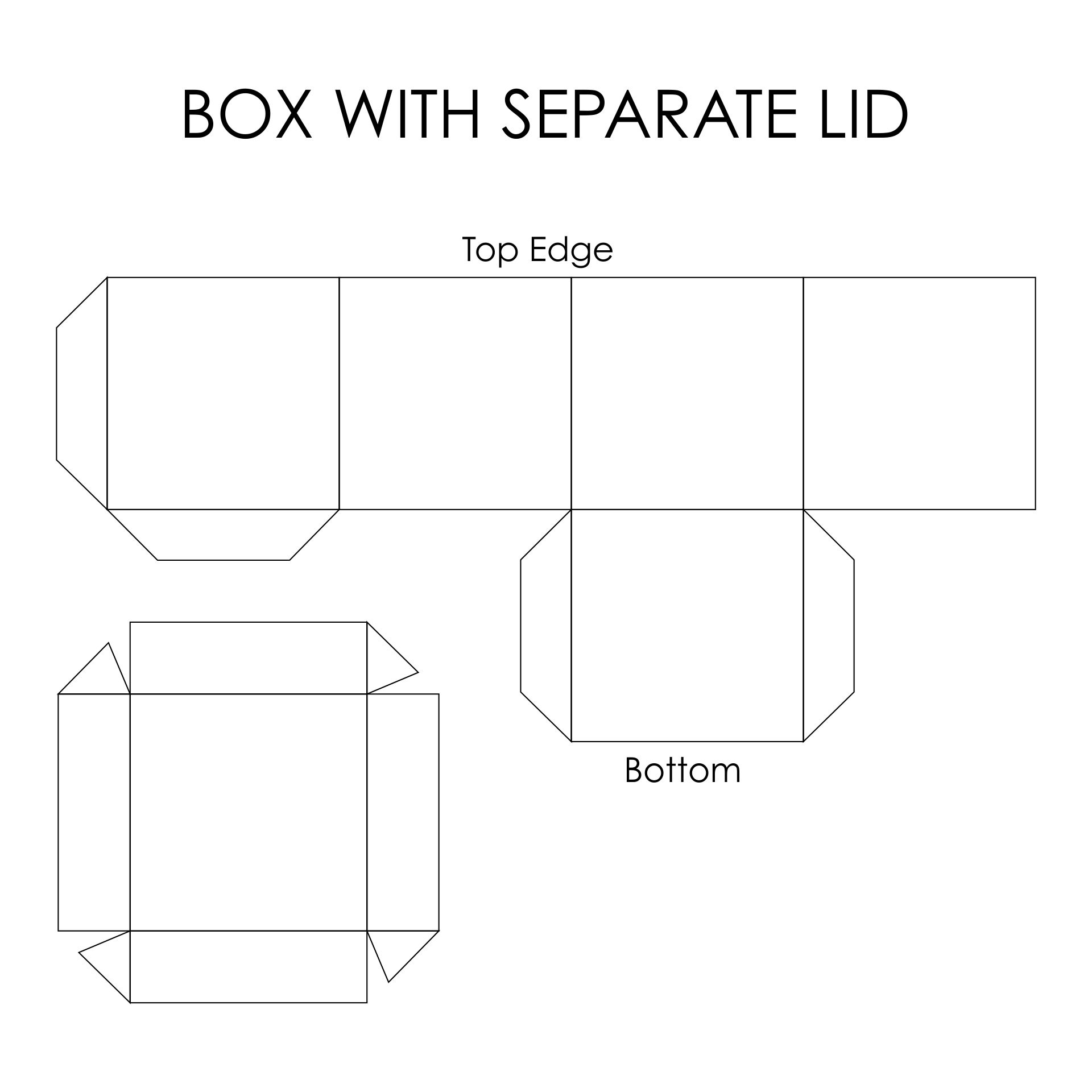 Gift Box With Lid Template 10 Free PDF Printables Printablee