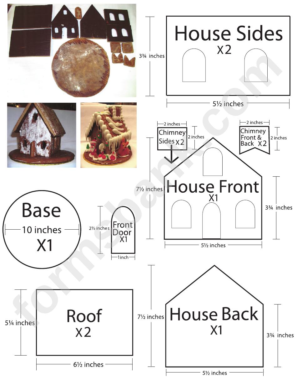 Gingerbread House Templates Printable Free Printable Word Searches