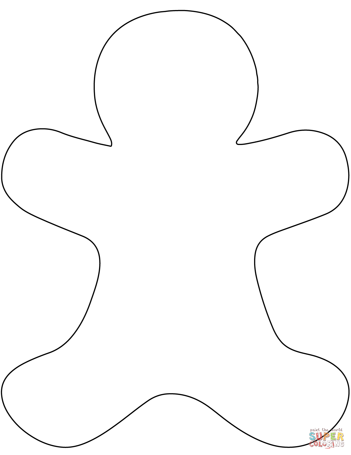 Gingerbread Man Template Free Printable Gingerbread Man Template Free Printable