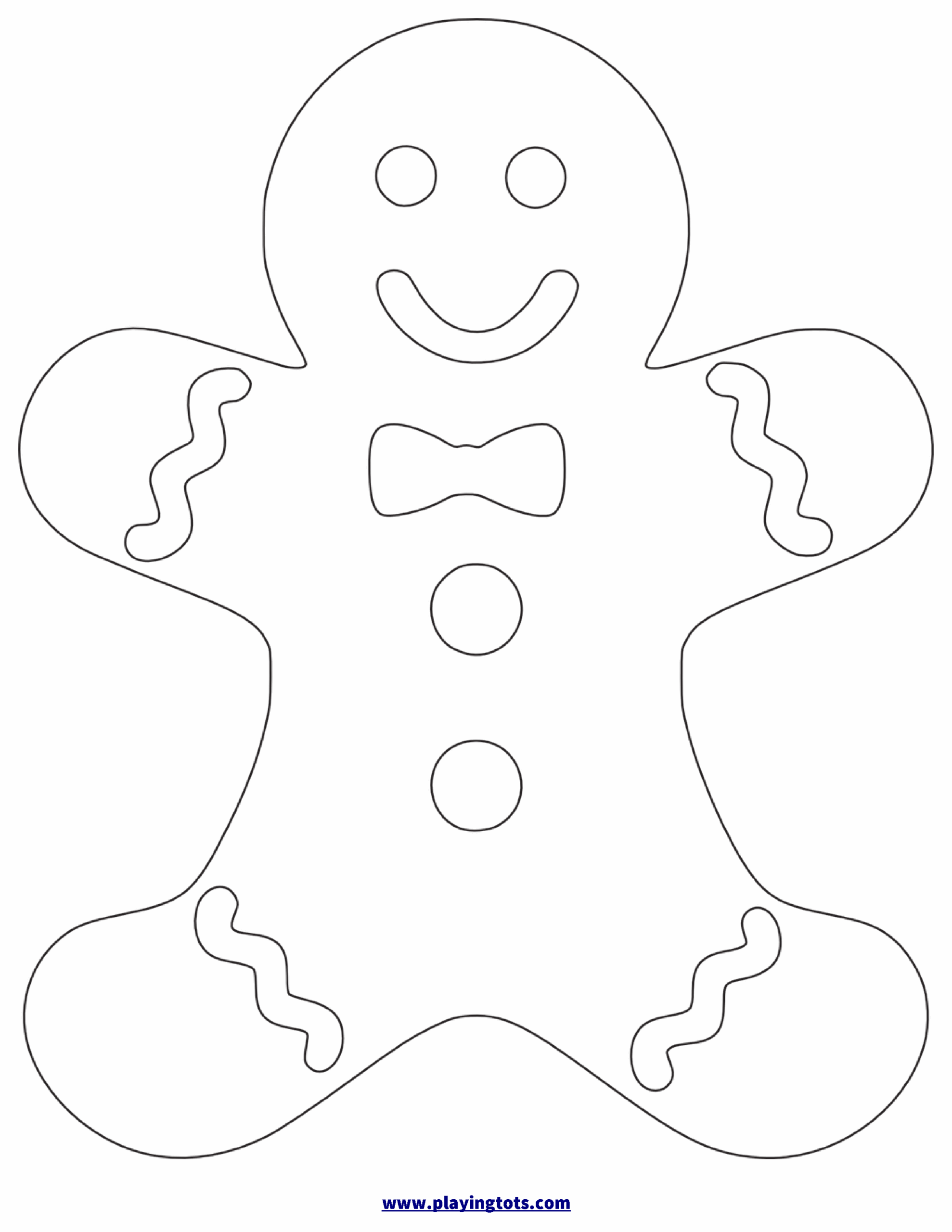 Gingerbread Man Template Printable Free Printable Word Searches