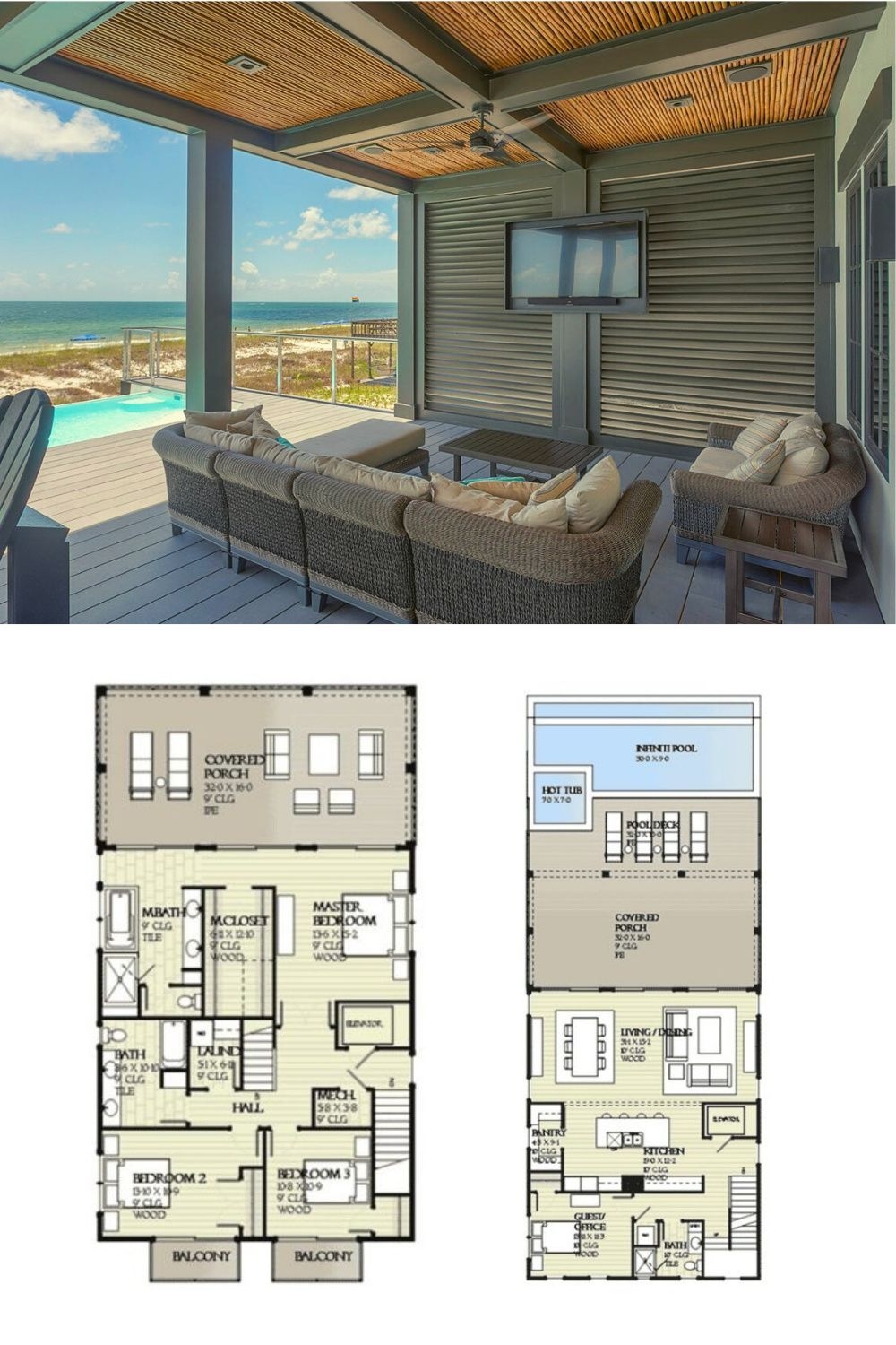 Got Your Eye On Beach House Plans This Fresh 3 Story Beach House Plan